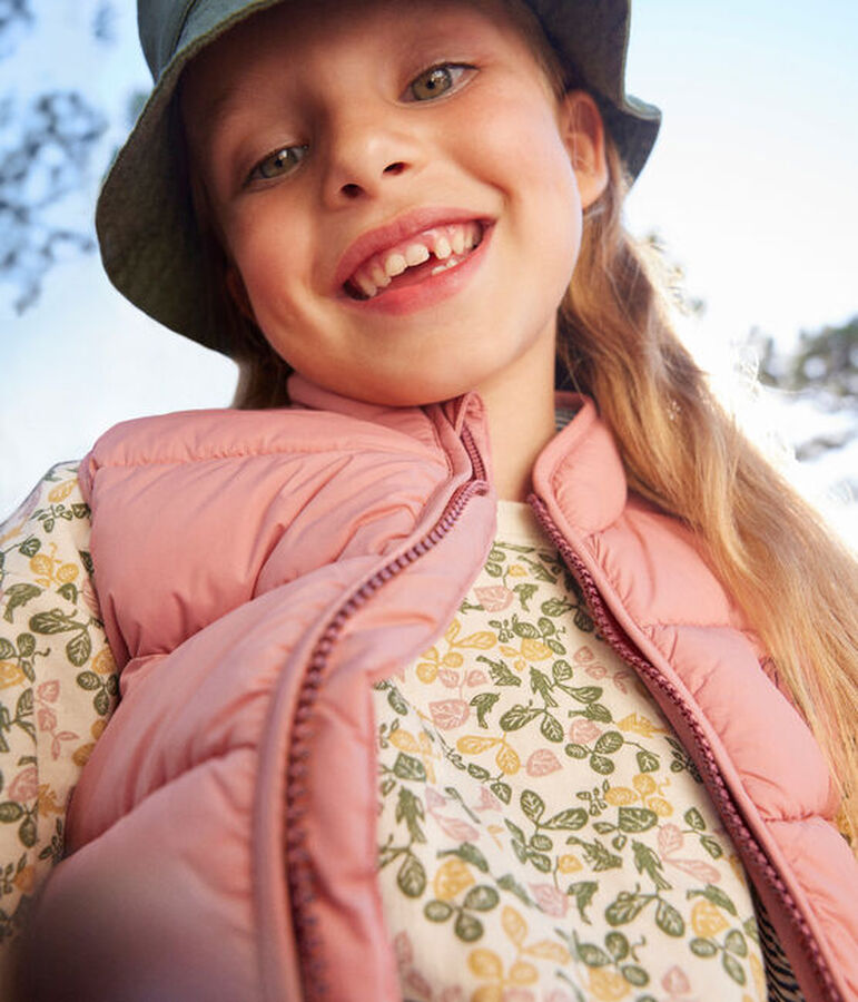 Lang&auml;rmeliges T-Shirt mit Printmotiv aus Doppeljersey Kinder/M&auml;dchen naturfarben/vielfarbig