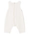 Lange Baby-Latzhose aus gestepptem Doppeljersey für Jungen weiss MARSHMALLOW