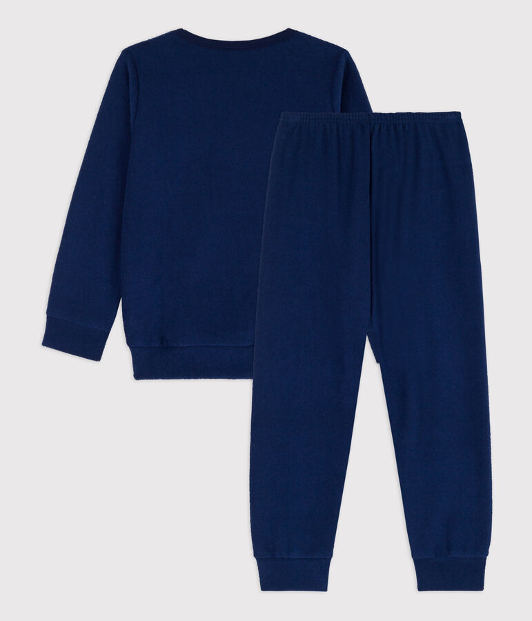 Kinderpyjama aus Frottee blau