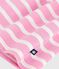 Langärmeliges Baby-Kleid aus Baumwolle mit Streifen rosa BOUDOIR/ MILK