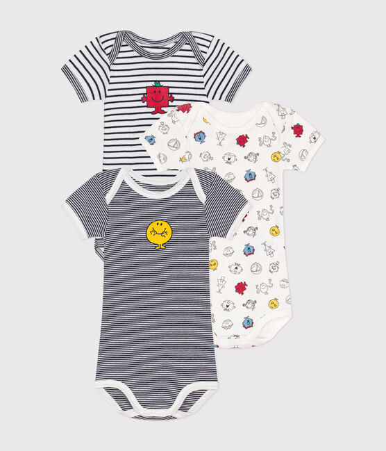 3er-Set kurzärmelige Baby-Bodys Mr. Men und Little Miss aus Baumwolle variante 1