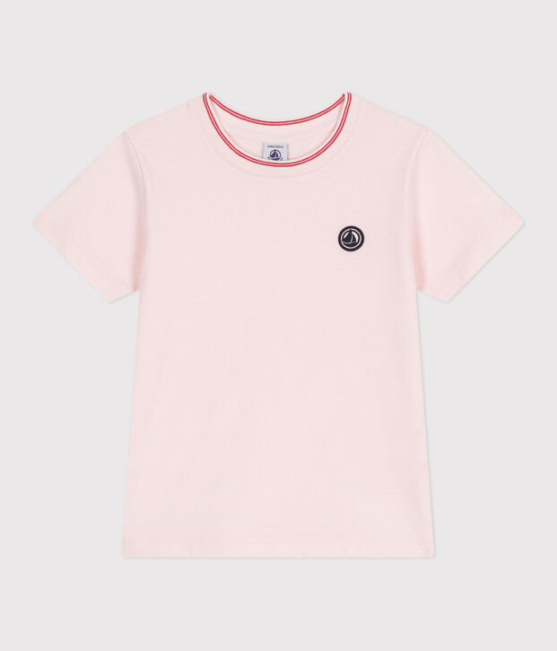 Kurz&auml;rmeliges Kinder-T-Shirt aus einfarbiger Baumwolle FLEUR
