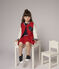 Kinder-Teddy-Blouson aus Molton, Mädchen - Jungen rot TERKUIT/weiss MARSHMALLOW