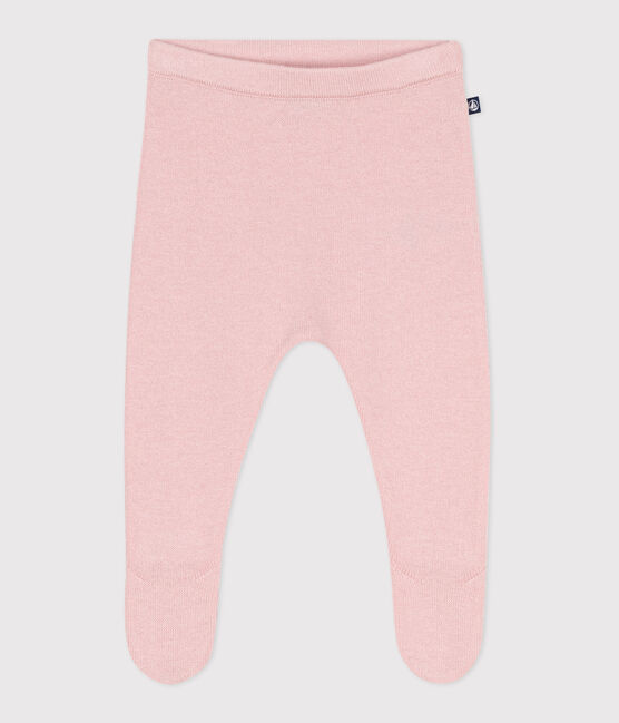 Baby-Hose aus Woll- und Baumwollstrick rosa JOLI