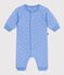 Strampler aus Baumwolle mit kleinen Ankern.  blau EDNA/weiss MARSHMALLOW