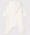 Langer Baby-Overall aus gestepptem Doppeljersey weiss MARSHMALLOW
