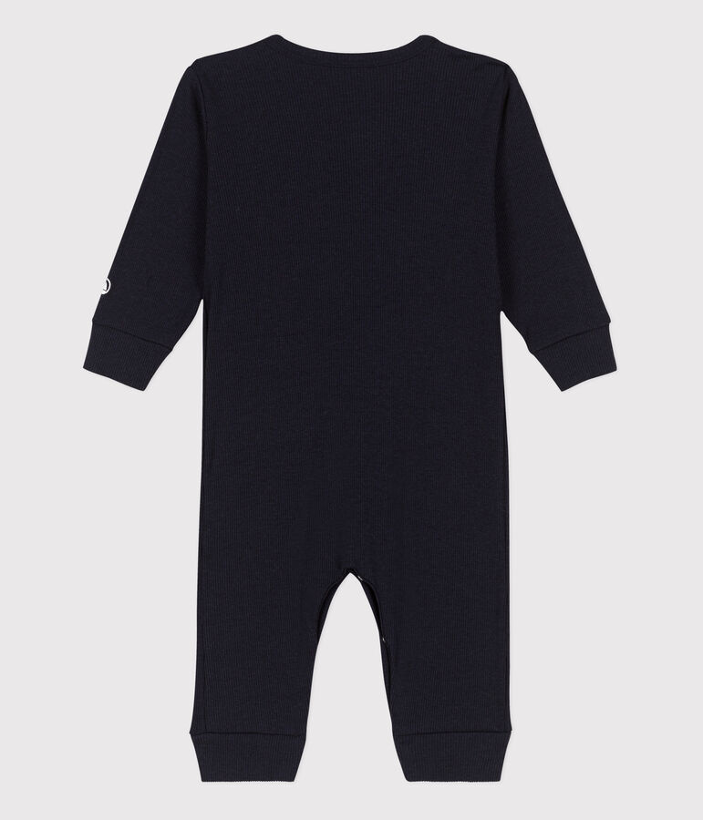 Fu&szlig;loser Strampler aus Lyocell und Baumwolle blau