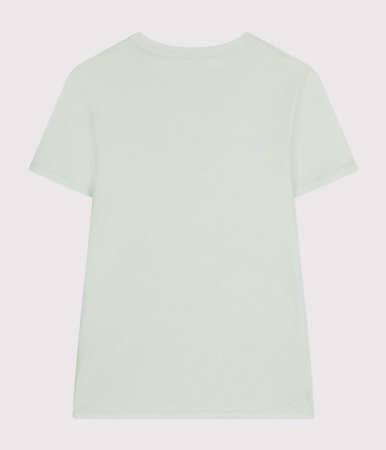 Einfarbiges T-Shirt L'Iconique aus Baumwolle für Damen blau POOL