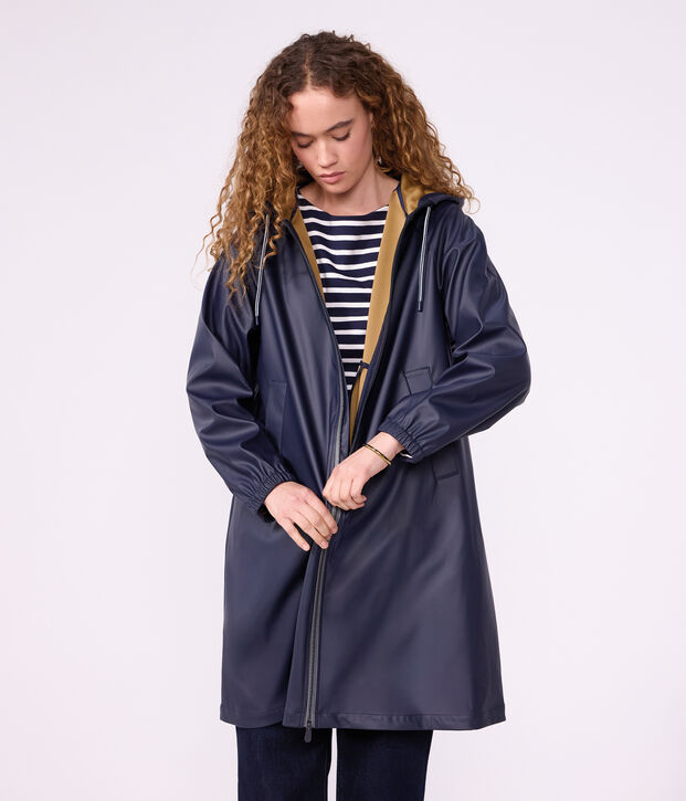 Lange Damen-Regenjacke zweifarbig SMOKING