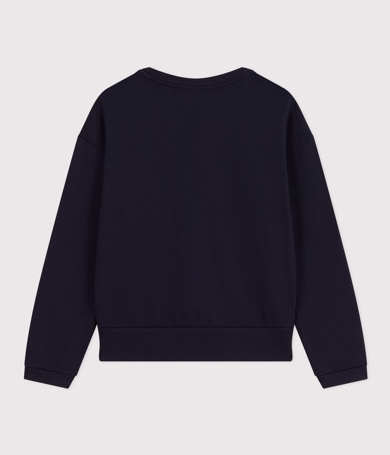 Damen-Sweatshirt aus Molton blau