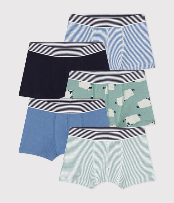 5er-Set Kinder-Boxershorts aus Baumwolle mit Schafmotiv variante 1