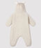 Baby-Bären-Overall aus Velours beige MONTELIMAR CHINE