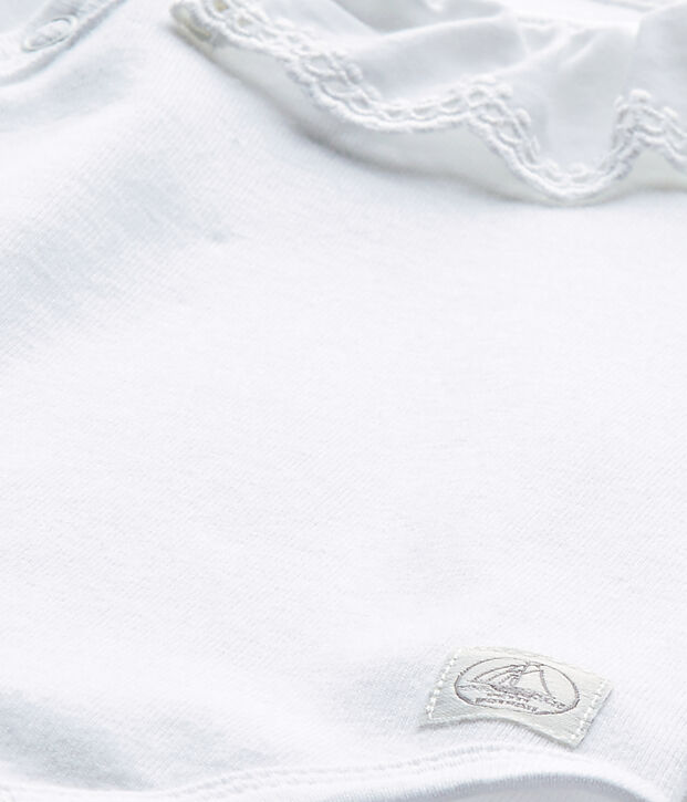 Baby-M&auml;dchen-Wickelbody weiss