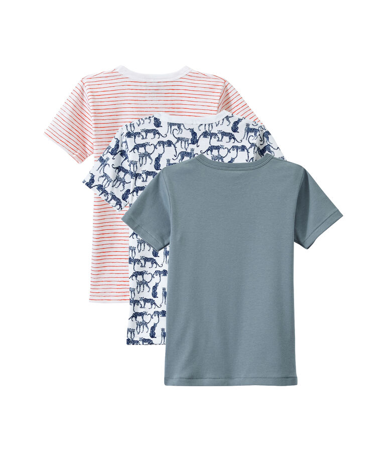 Jungen-Kurzarmshirts im 3er-Set weiss