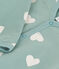 Baby-Strampler mit Herzmotiv aus Molton PAUL/ AVALANCHE