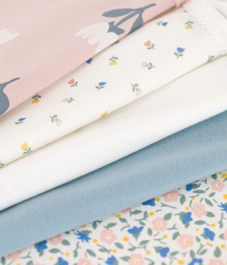 5er-Set gebl&uuml;mte tr&auml;ger-body aus Baumwolle vielfarbig