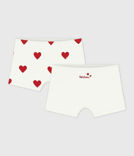 2er-Set Kinder-Shortys aus Baumwolle mit Herzmotiv variante 1