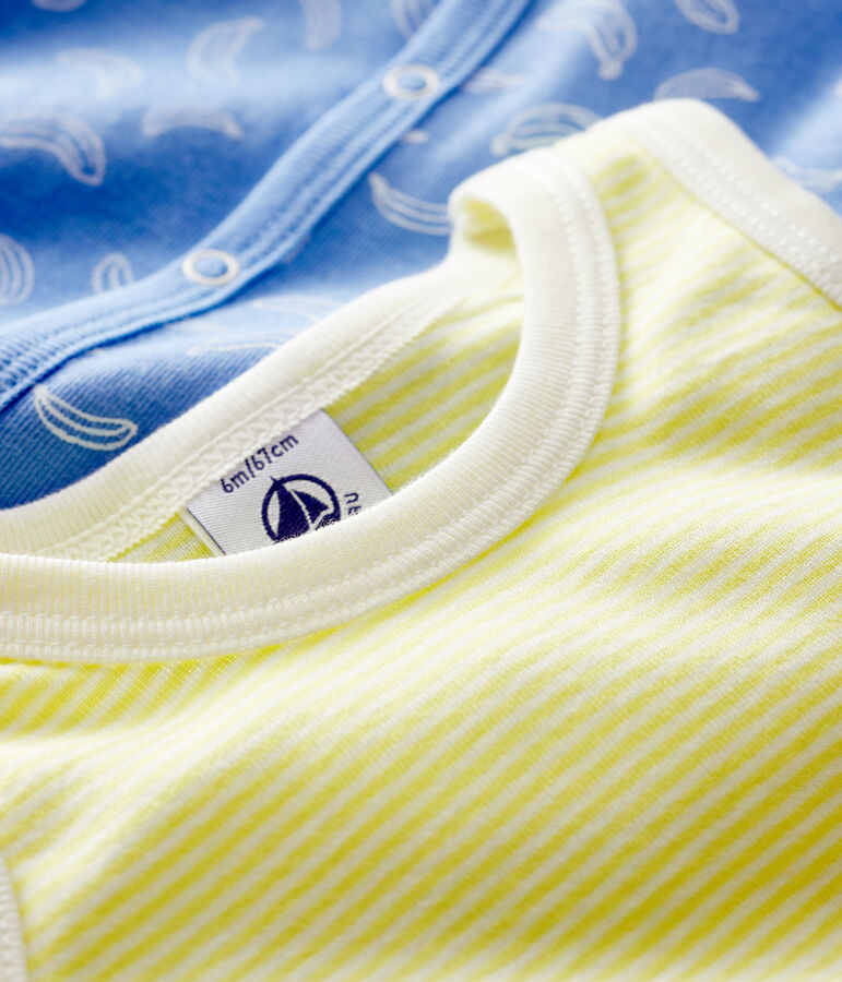 2er-Set Baby-Overall aus Baumwolle vielfarbig