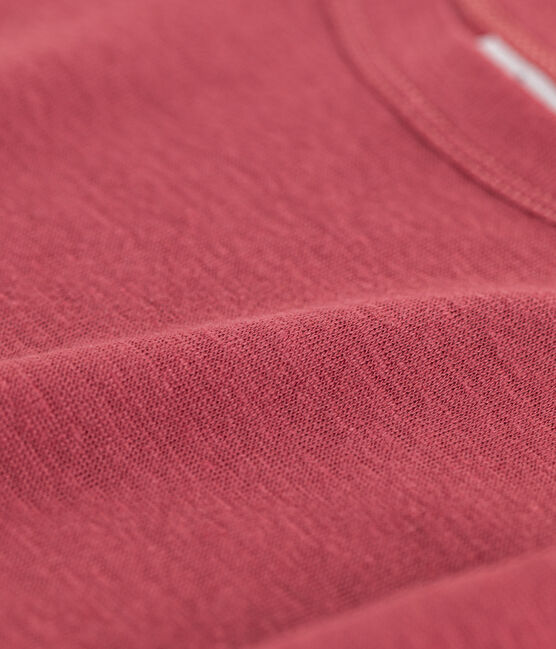 Damen-T-Shirt L’ICONIQUE aus Leinen rosa PAPI