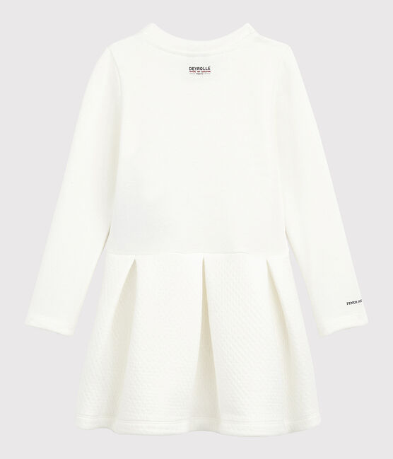 Baby-Kleid für Mädchen Petit Bateau x Deyrolle weiss MARSHMALLOW