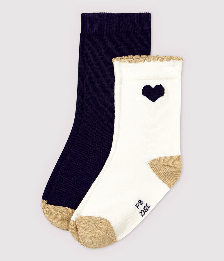 2er-Set Kindersocken f&uuml;r M&auml;dchen vielfarbig