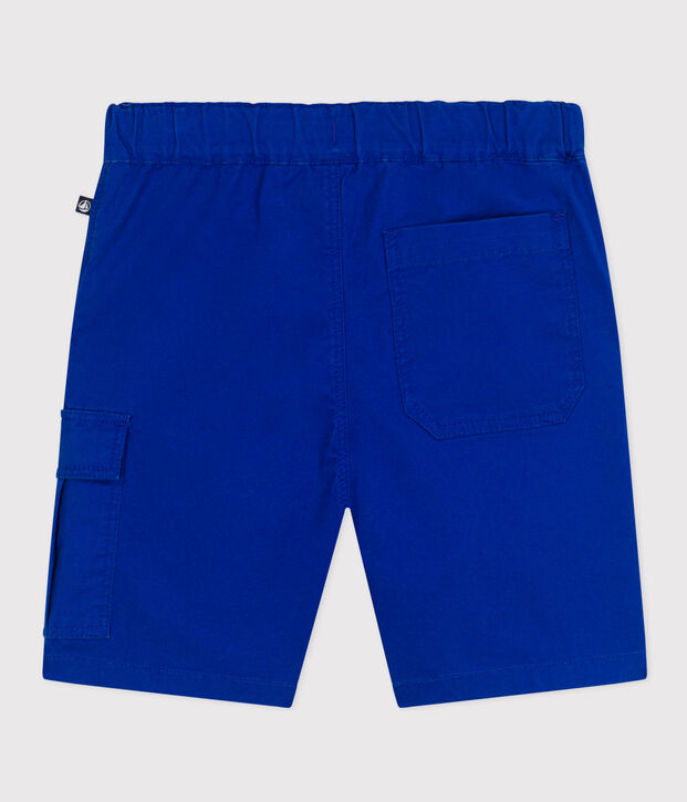 Bermudashorts aus Baumwoll-Kattun Kinder/Jungen blau