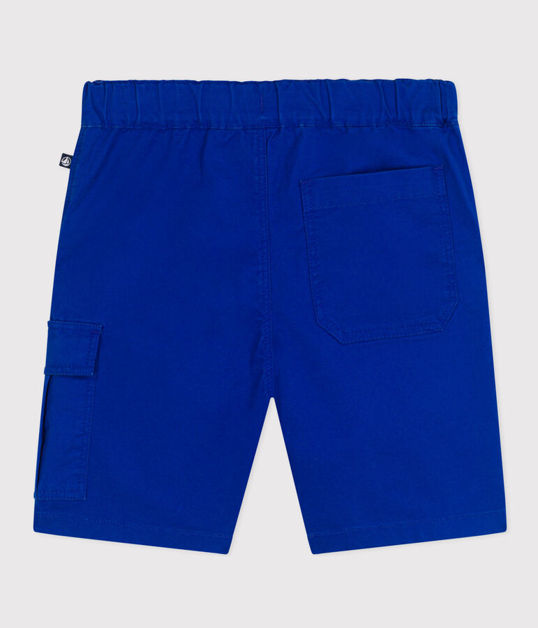 Bermudashorts aus Baumwoll-Kattun Kinder/Jungen blau