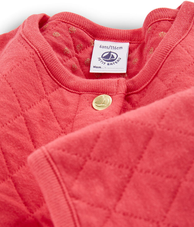 Kinder-Cardigan M&auml;dchen rot