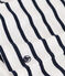 T-Shirt L’ICONIQUE aus Baumwolle mit rundem Ausschnitt für Damen weiss MARSHMALLOW/blau SMOKING