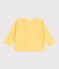 Einfarbiges Baby-Sweatshirt aus Baumwolle gelb ORGE