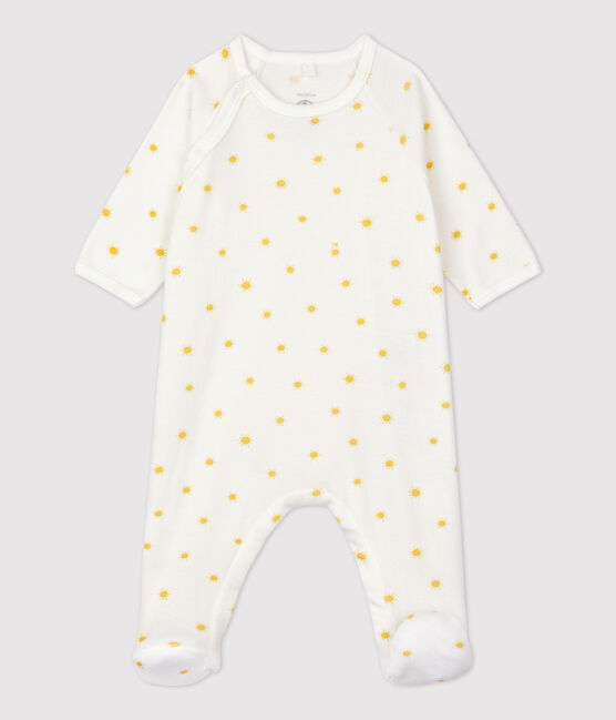 Baby-Strampler aus Bio-Baumwolle weiss MARSHMALLOW/ ORGE