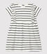 Kurzärmeliges Babykleid aus gestreiftem Jersey