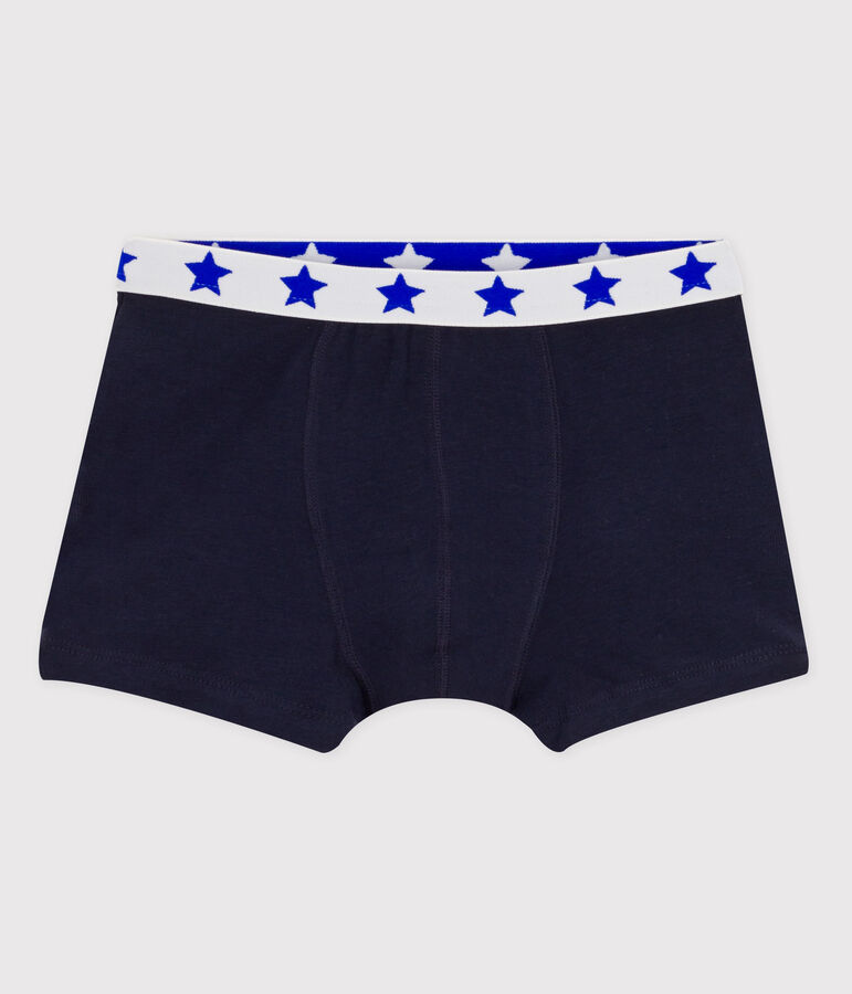 Baumwoll-Boxershorts f&uuml;r Jungen blau