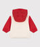 Baby-Windjacke mit Colorblock und Ringelstreifen-Futter rot AURORA/ MULTICO