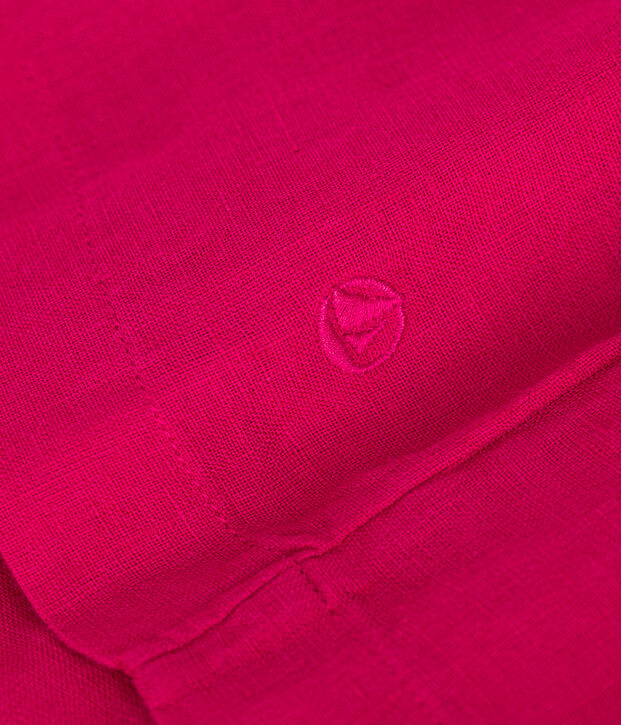 &Auml;rmelloses Kinder-Kleid aus Leinen f&uuml;r M&auml;dchen DELHI