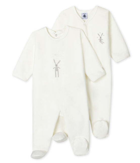 Zweier-Set Baby-Strampler aus Nicki für Mädchen variante 1