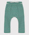 Gestreifte Baby-Hose aus Doppeljersey EVERGREEN/ FUMEE