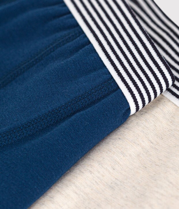 2er-Set Boxershorts aus Baumwolle und Elasthan vielfarbig