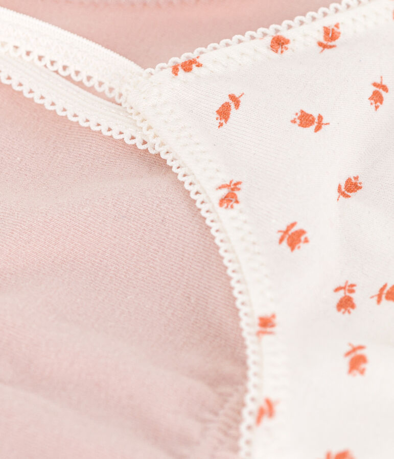 2er-Set Bustiers aus Baumwolle und Elastan mit Blumenmotiv f&uuml;r M&auml;dchen vielfarbig