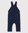 Lange Baby-Latzhose aus dickem Bio-Jersey blau SMOKING
