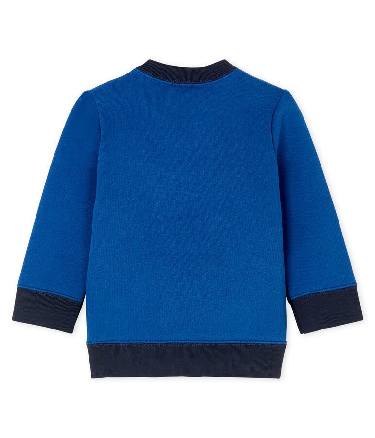 Baby-Sweatshirt aus Molton f&uuml;r Jungen blau