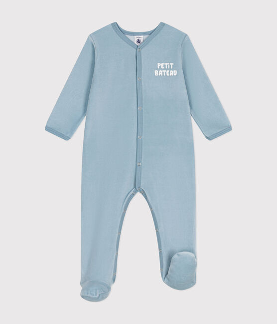 Strampler aus Nicki für Babys blau ENNEIGE