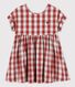 Kurzärmeliges Kinderkleid aus Popeline für Mädchen
