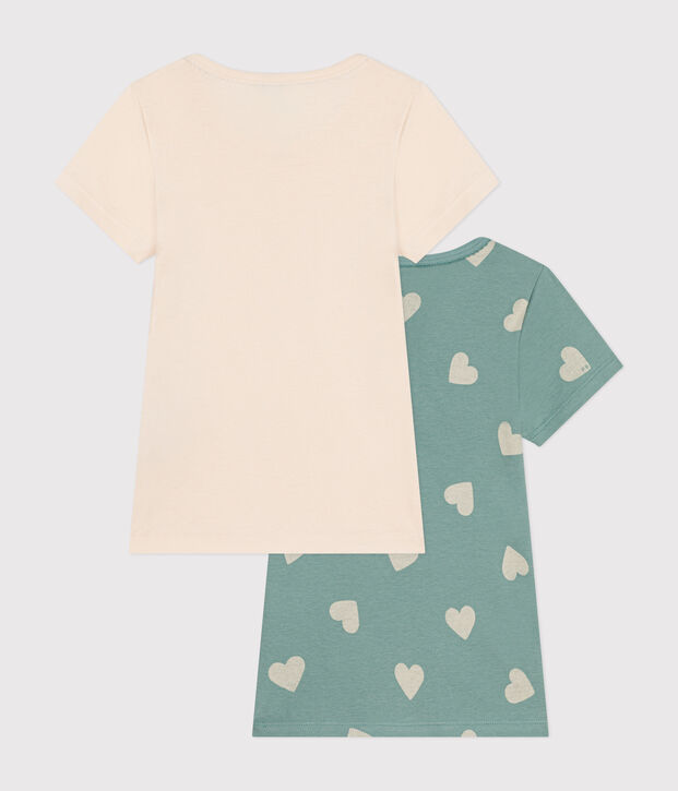 2er-Set Kurz&auml;rmelige Kinder-T-Shirts aus Baumwolle vielfarbig