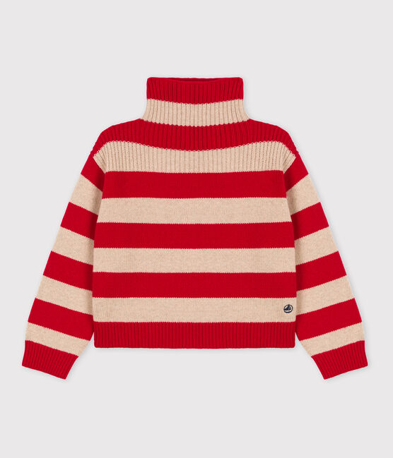 Gestreifter Kinderpullover aus Wolle und Baumwolle für Jungen TRENCH/ STOP