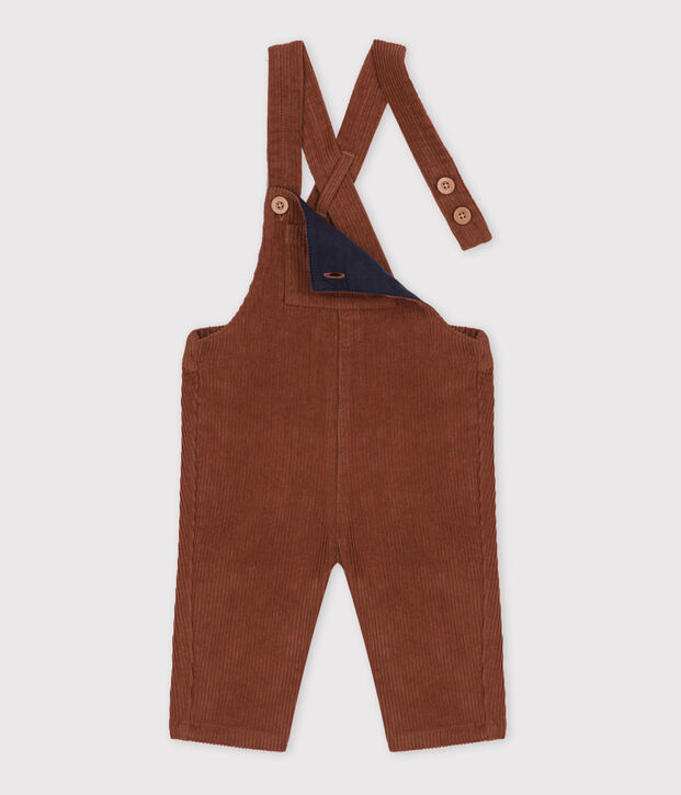 Lange Babylatzhose aus Cord braun