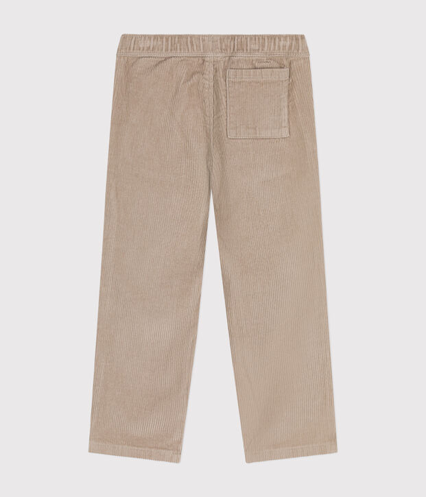 Kinder-Hose mit geradem Schnitt aus Fein-Cord f&uuml;r Jungen beige
