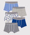 5er-Set Boxershorts aus Baumwolle mit Paris-Print für Jungen variante 1