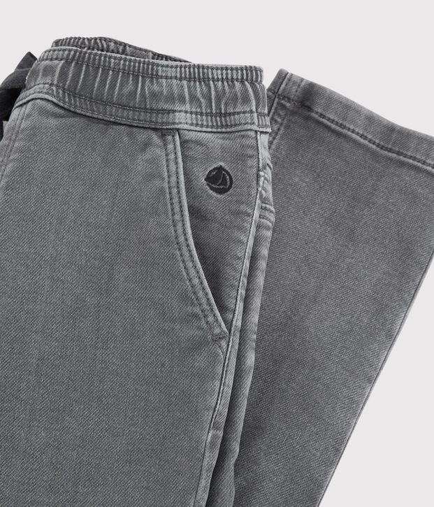 Umweltfreundliche Kinderhose in Regular Fit-Passform aus Denim Jungen grau