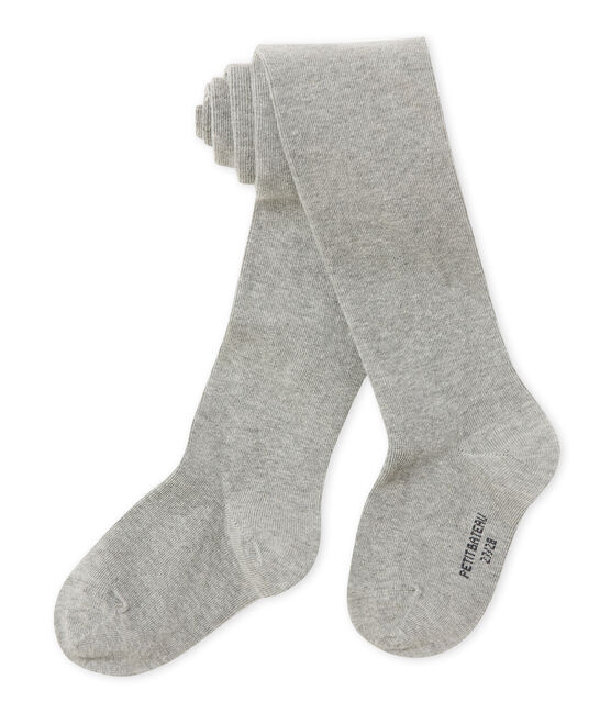 Mädchen-Strumpfhose grau SUBWAY CHINE